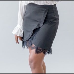 Black Lace Skirt